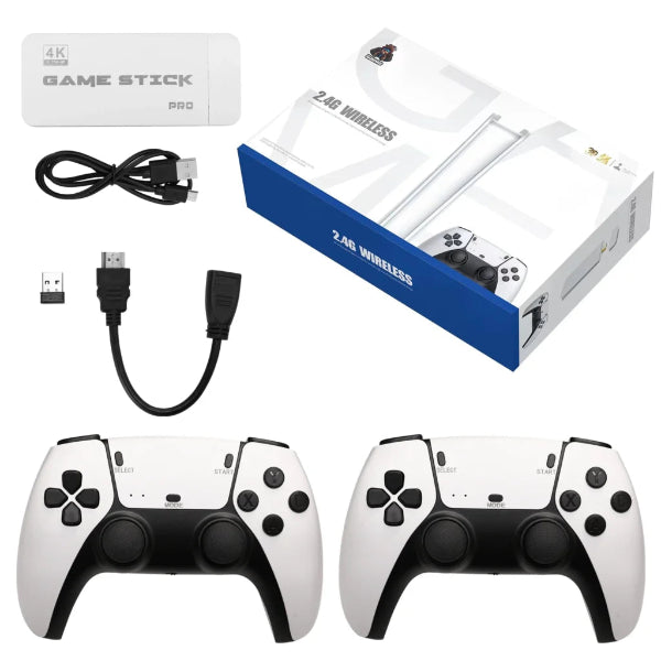 M15 Game Stick Mini TV Handheld Game Classic 4K Retro Game Wireless Controllers HD Output Gaming Console for PS1 Arcade