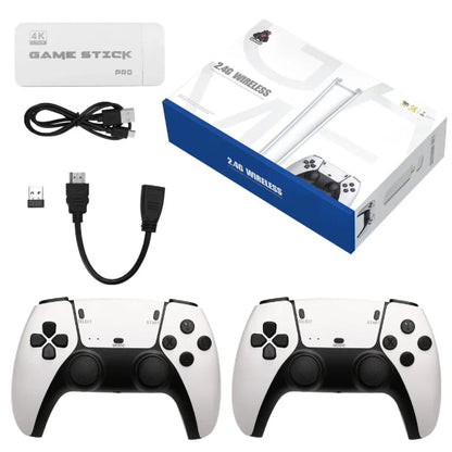 M15 Game Stick Mini TV Handheld Game Classic 4K Retro Game Wireless Controllers HD Output Gaming Console for PS1 Arcade