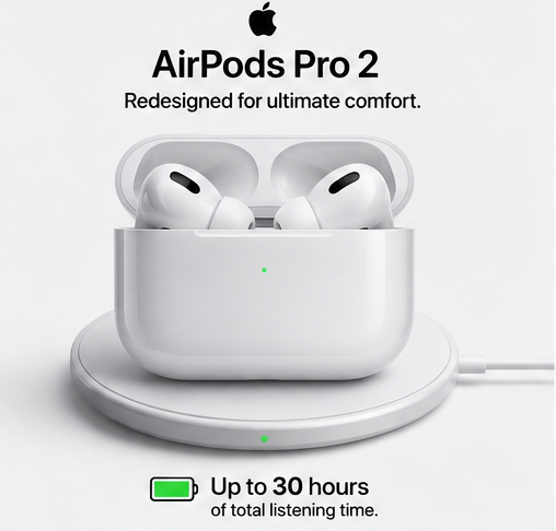 AirPods Pro 2 ANC (USB-C) Control In-Ear Hi-Fi Stereo Earbuds with Charging Case