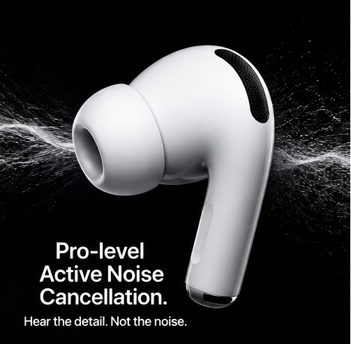 AirPods Pro 2 ANC (USB-C) Control In-Ear Hi-Fi Stereo Earbuds with Charging Case