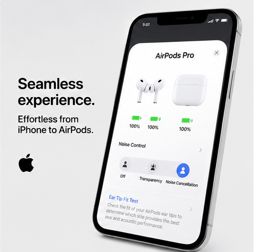AirPods Pro 2 ANC (USB-C) Control In-Ear Hi-Fi Stereo Earbuds with Charging Case