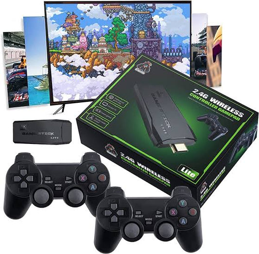 M8 Game Stick Home TV game console, New stylish adult and child Game , 20000+ games, USB wireless dual P, 2.4G high-definition HDMI