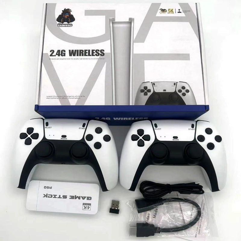 M15 Game Stick Mini TV Handheld Game Classic 4K Retro Game Wireless Controllers HD Output Gaming Console for PS1 Arcade