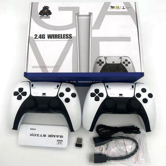 M15 Game Stick Mini TV Handheld Game Classic 4K Retro Game Wireless Controllers HD Output Gaming Console for PS1 Arcade
